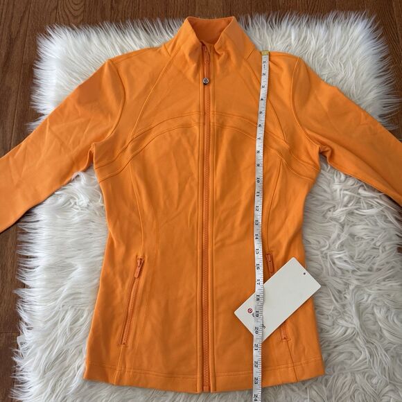 Lululemon Define Jacket Women’s Size 6 Luon Tiger Orange Full Zip Yoga Gym NWT - Picture 8 of 14